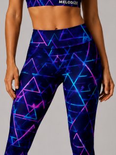 Neon laser print leggings